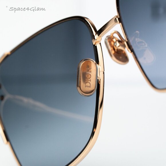 Dior Women Sunglasses Rose Gold Grad Blue Butterfly MISSDIOR B2U E0B2 BRAND NEW - Picture 8 of 10